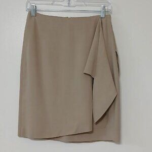 Silk-Lined Wrap Mini Skirt with Side Tie – Size 4 (New with Tag)